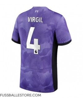 Günstige Liverpool Virgil van Dijk #4 3rd trikot 2023-24 Kurzarm